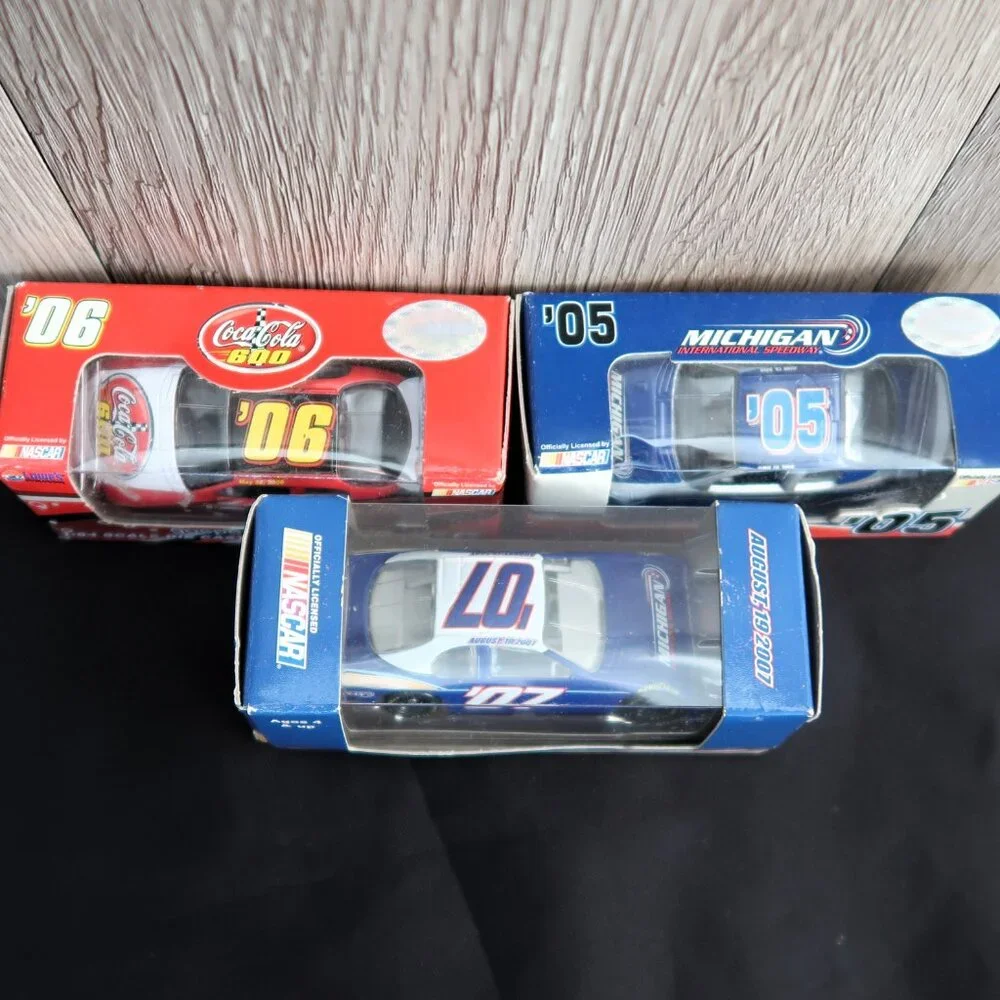 NASCAR Diecast Cars Lot of Three 2005 2006 2007 Original Packaging Bundle Toys